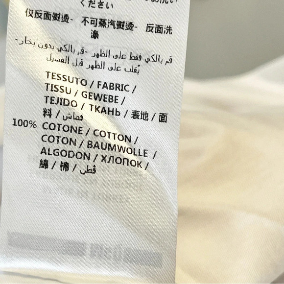 NWT MCQ Alexander McQueen Swallow embroidered patch t-shirt black and white - Picture 11 of 11